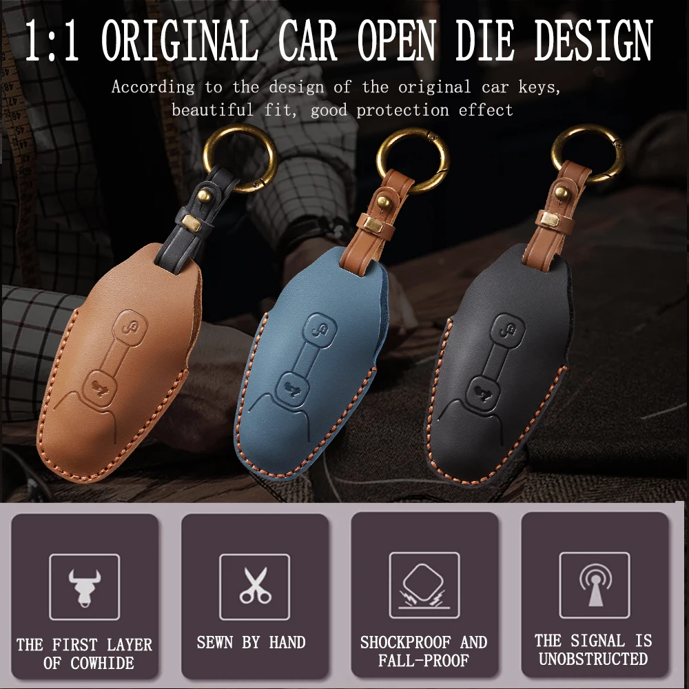 Leather Car Key Case Vespa GTS300 Remote Protection Cover Bag Shell Keychain Ring Holder Fob Accessories key case key case cover car key shell remote control case cover