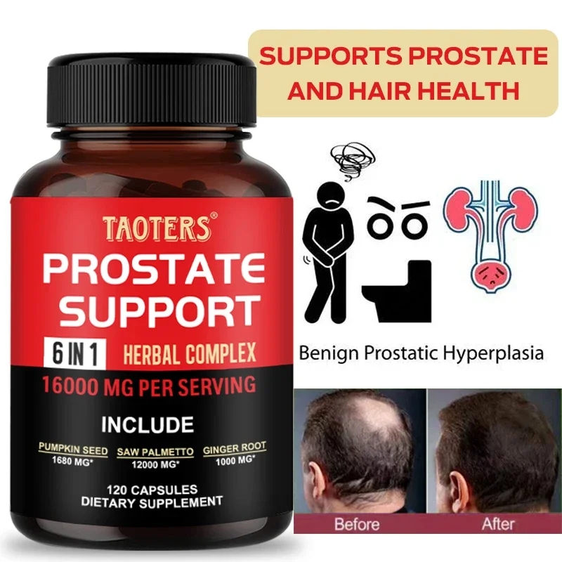

Men's Prostate Health Capsules with Saw Palmetto, Improve Performance, Relieve Bladder & Urination Problems, Reduce Toilet Trips