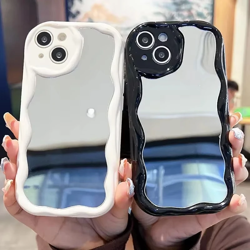 Cute Cat Soft Make-Up Mirror Phone Case
