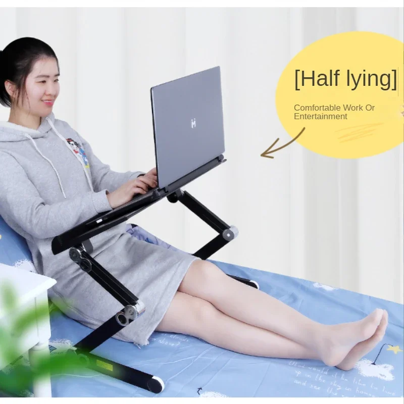 Bed Lazy Computer Desk Lifting Small Table Lie on Your Back with Flat Folding Table Laptop Stand Folded Office Desk