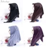 Chiffon Scarf Hijab for Women Beaded Hijab Muslim Headscarf Turban Female Head Wrap Shawls and Wraps Foulard Femme 90*90Cm