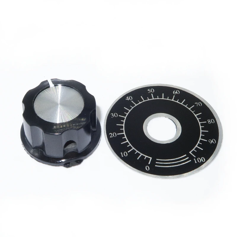 

10 sets A03 dial knob + MF-A03 bakelite knob with scale plate sheet scale digital potentiometer In Stock