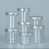 10pcs Aluminum Silver Lid Sealed Jar Food Grade Transparent PET Empty Plastic Bottle Snack Candy Biscuit Storage Packing Bucket 1
