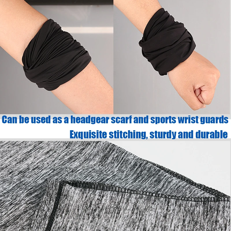 Summer Cycling Headwear Ice Silk Anti UV Face Cover Quick-dry Outdoor Sport Running Scarf Men Women Fishing Mask