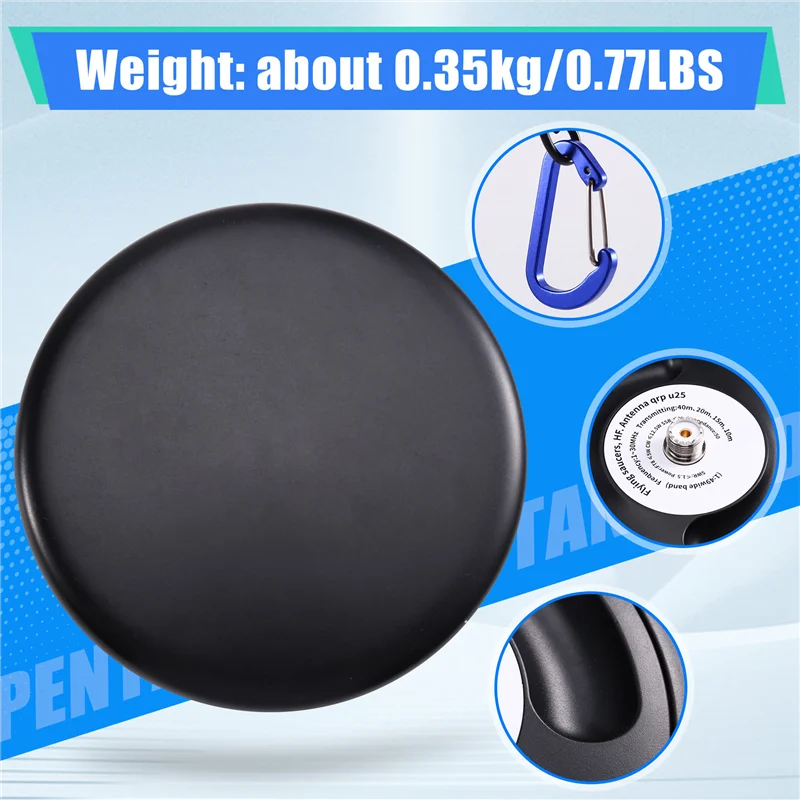 A99E-단파 안테나 1-30Mhz 25W QRP U25 아마추어 라디오용 저전력 디스크 안테나
