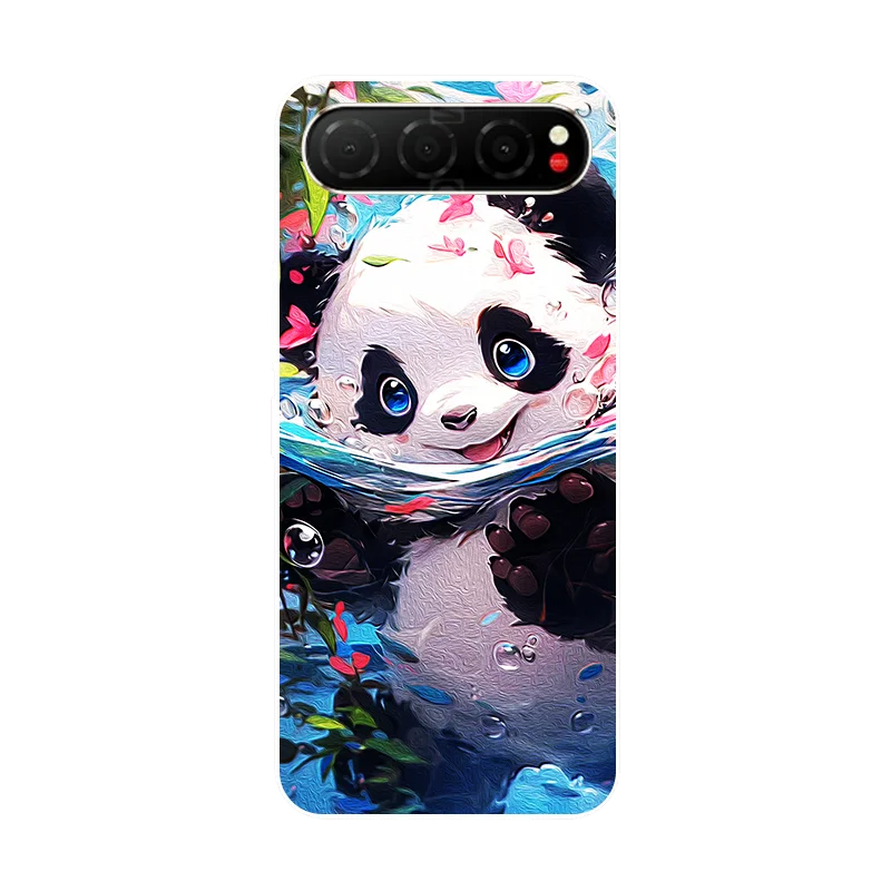 Nubia Air 5G TPU Soft Floral Panda Protective Phone Case