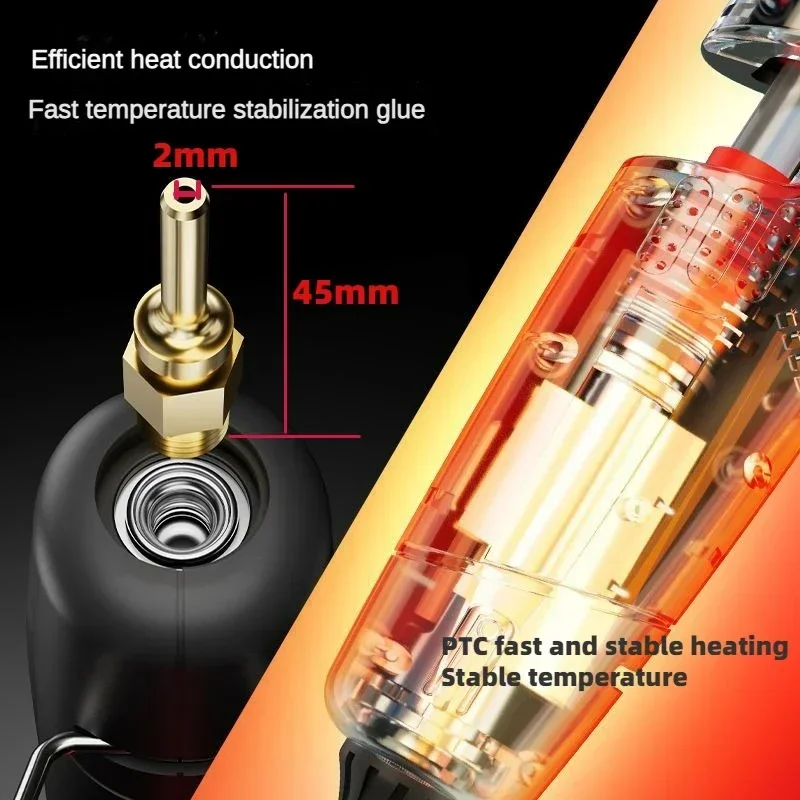 800W Large Professional Hot Melt Glue Gun Adjustable Temperature Digital Display 11mm Glue Sticks Industrial Silicone Glue Gun 3