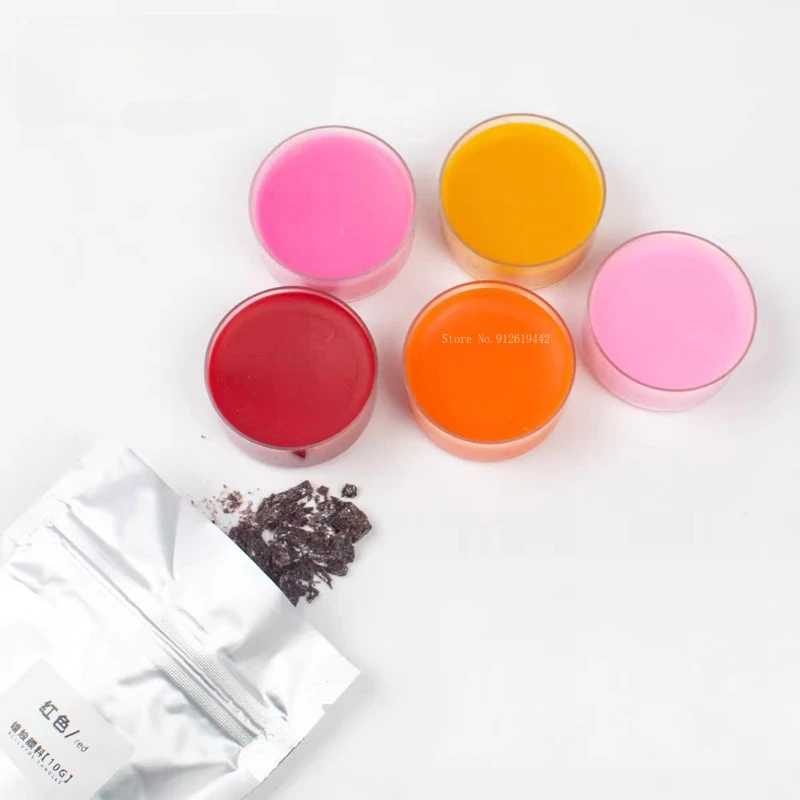 5g/10g Handmade Candle Colour Powder Block Pigment DIY Handwork Making Creative Aromatherapy Candle/wax Sheet Dyeing Agent Candle Dyes Pigment Soy Candle Wax Pigment Candle Dyes Kit