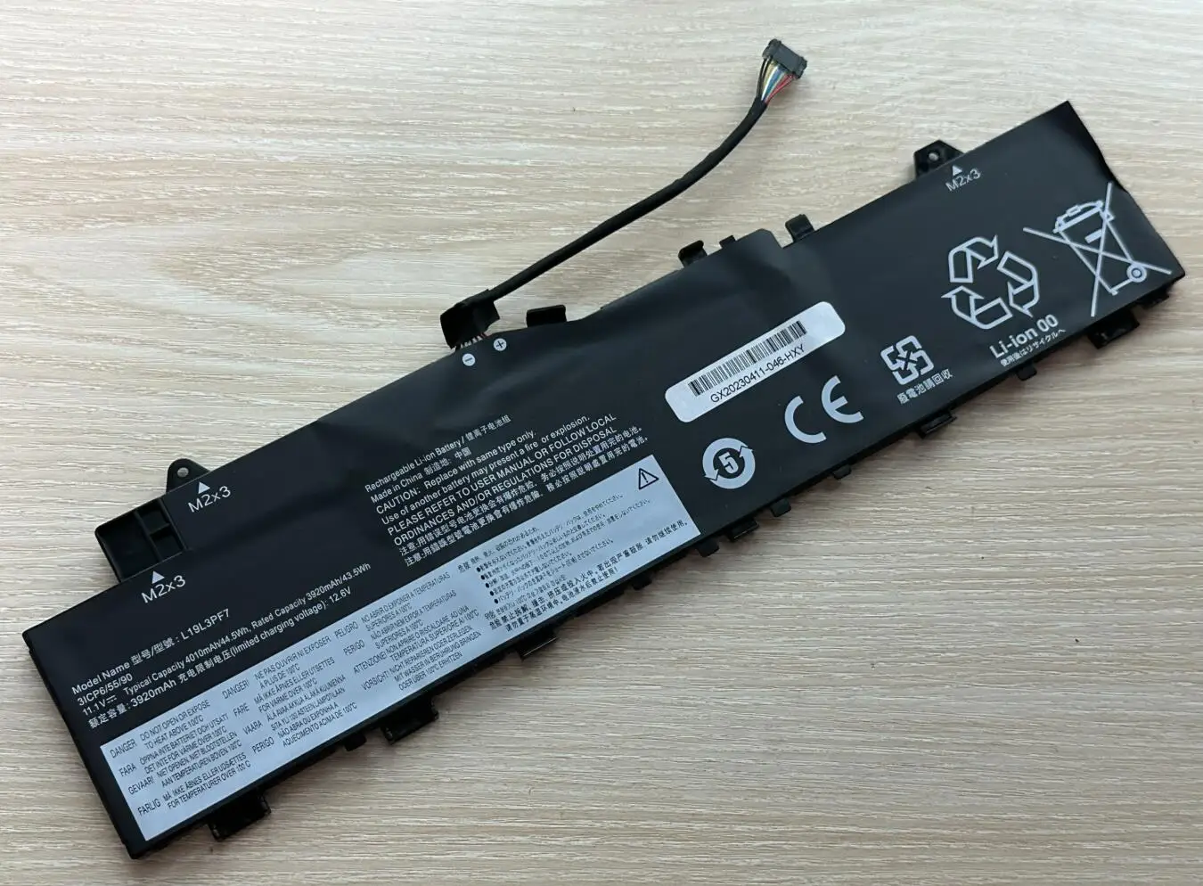 Bateria para Lenovo Ideapad Xiaoxin Air 14 L19l3pf7 L19m3pf4 L19c3pf3 514are05 5-14iil05 2023 - Imagem 3