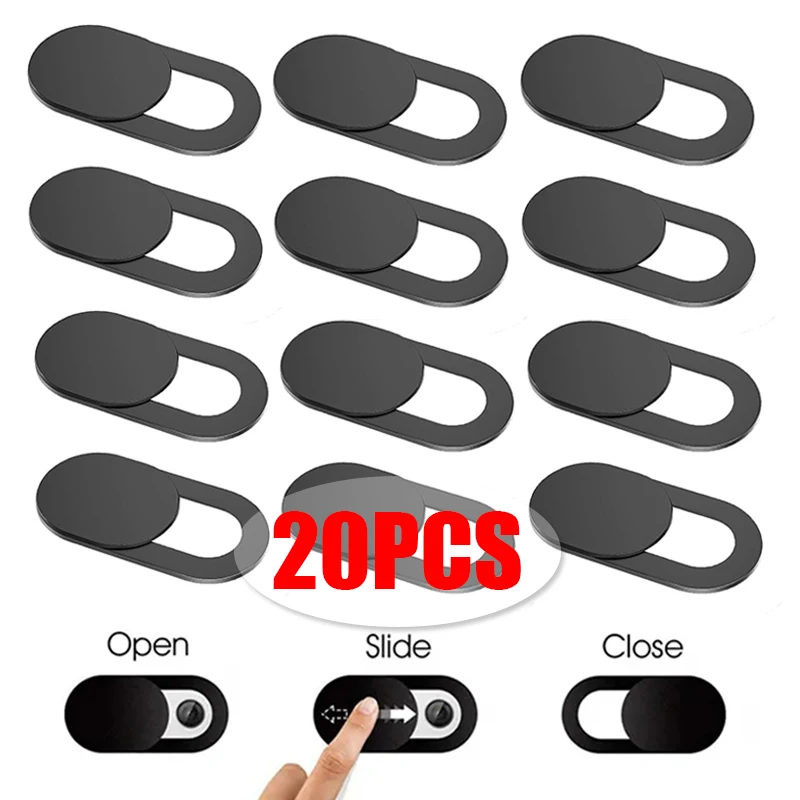 1-20 Pz Webcam Cover Shutter Magnet Slider Plastic Universal Antispy Camera Cover Per Laptop Ipad Pc Macbook Privacy Sticker