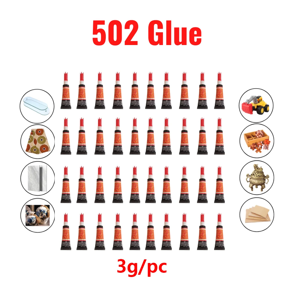 10/502 pcs 문구류 가게 네일 인스턴트 강한 접착제 슈퍼 액체 범용 신발 수리 시아 노 아크릴 레이트 접착제 1 g/PC
