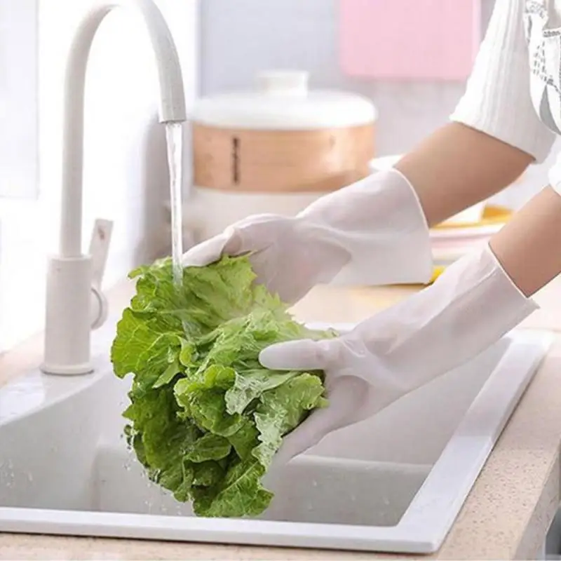 Kitchen Gloves Reliable Easy To Clean Effective Cleaning Protected Durable Long Lasting Womens Waterproof