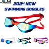 JSJM Adult Professional Anti-Fog HD Swim Goggles UV Protection Swimming Goggles Men Women Adjustable Silicone Swimming Glasses 1