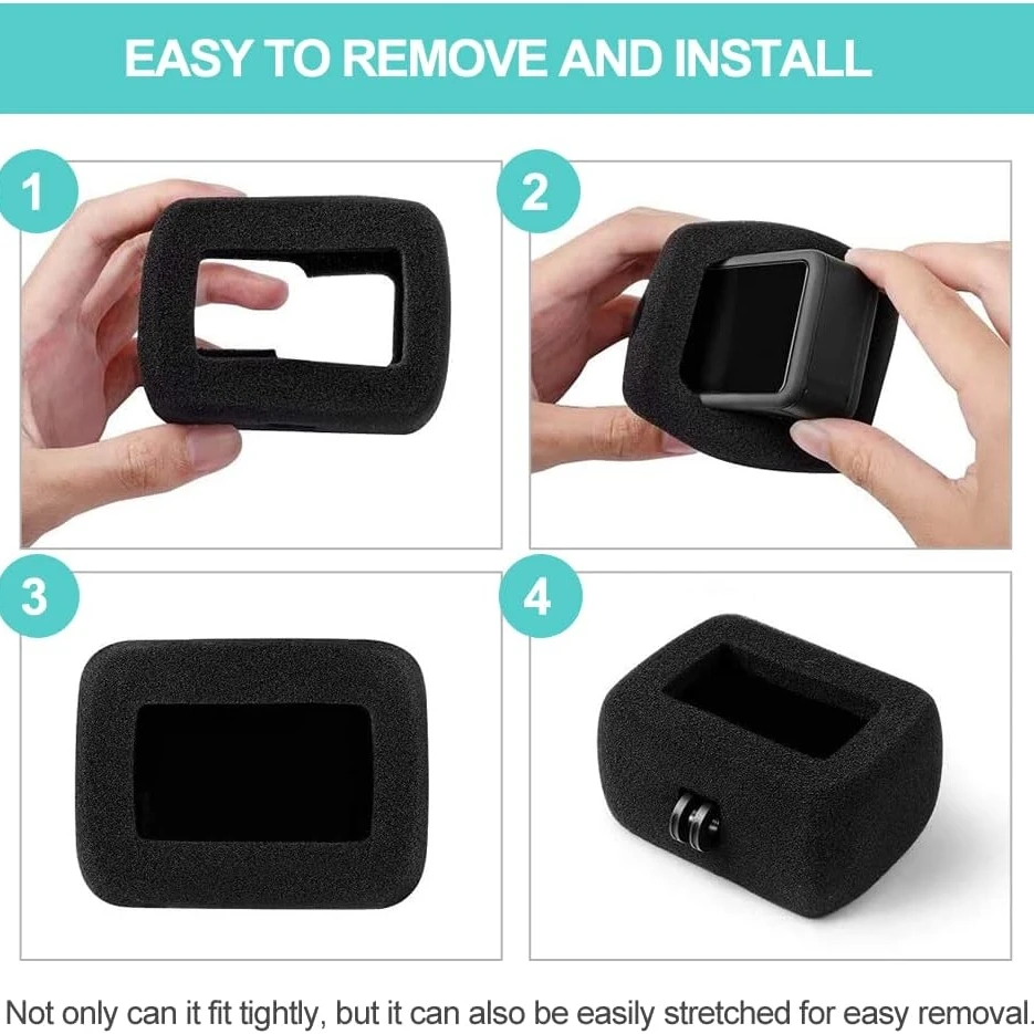 Protezione Antivento Per GoPro Hero 12/11/10/9 - Spugna Cancella Rumore - Foto 3