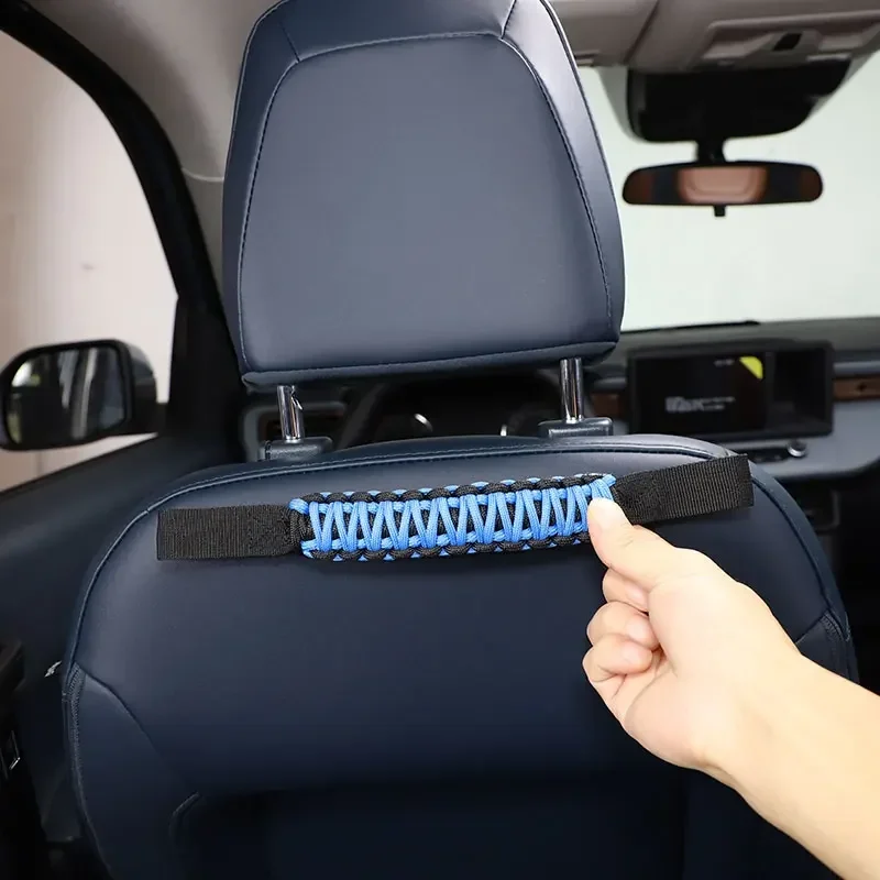 

For Toyota Tundra 2022-2023 Oxford Cloth Car Headrest Grab Handle Seat Armrest Rope Car Accessories(Various Colors)