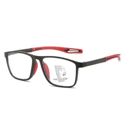Ultralight Blue Light Blocking Multifocal Reading Glasses - Strength 400 (Red)