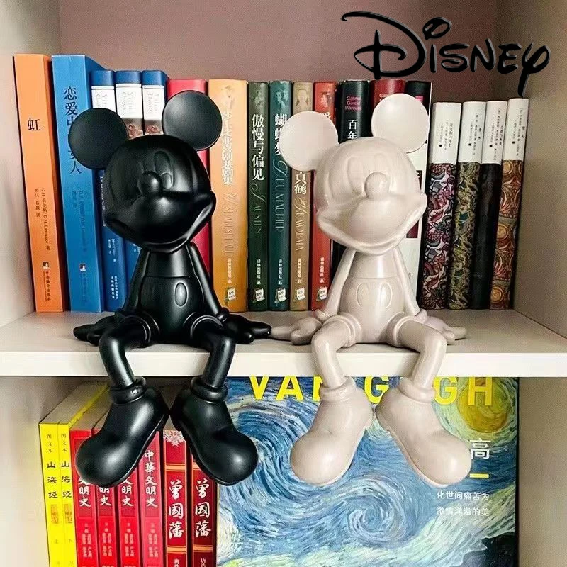 

Disney Large Mickey Mouse Sitting Resin Movable Statue Series Model Statue Doll Home Living Room Decoration Collection Doll