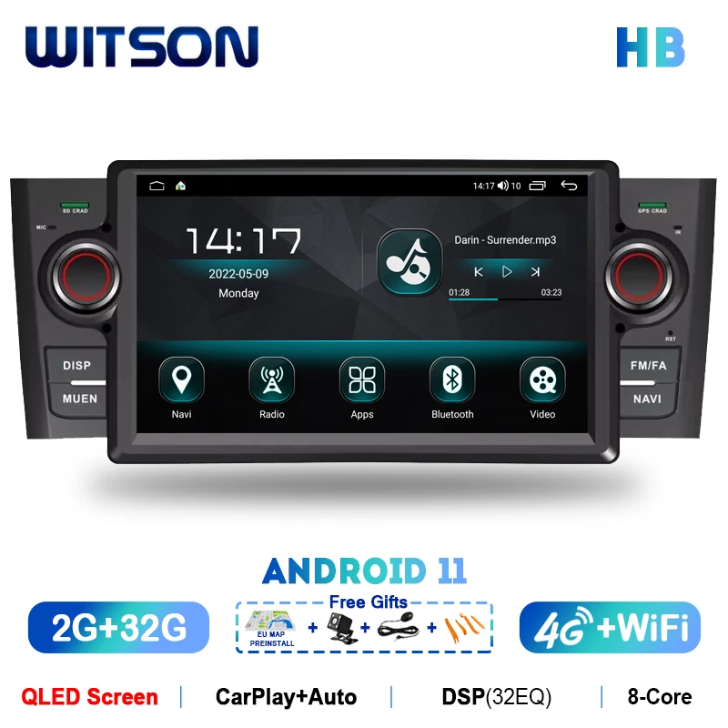 

Автомагнитола WITSON для FIAT PUNTO 2007-2012, 7 дюймов, GPS, Wi-Fi, 32/64 ГБ