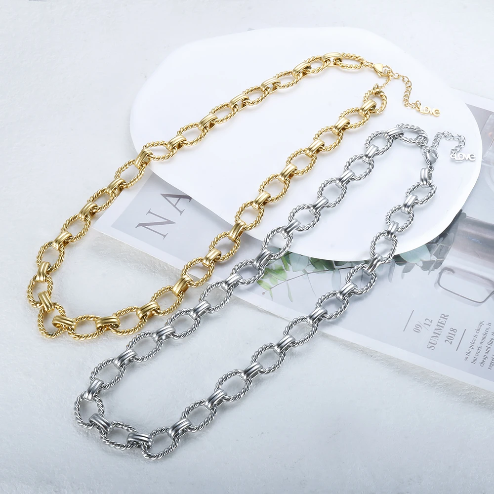 Stainless Steel Charm Necklace Earrings Bracelet Stainless Steel