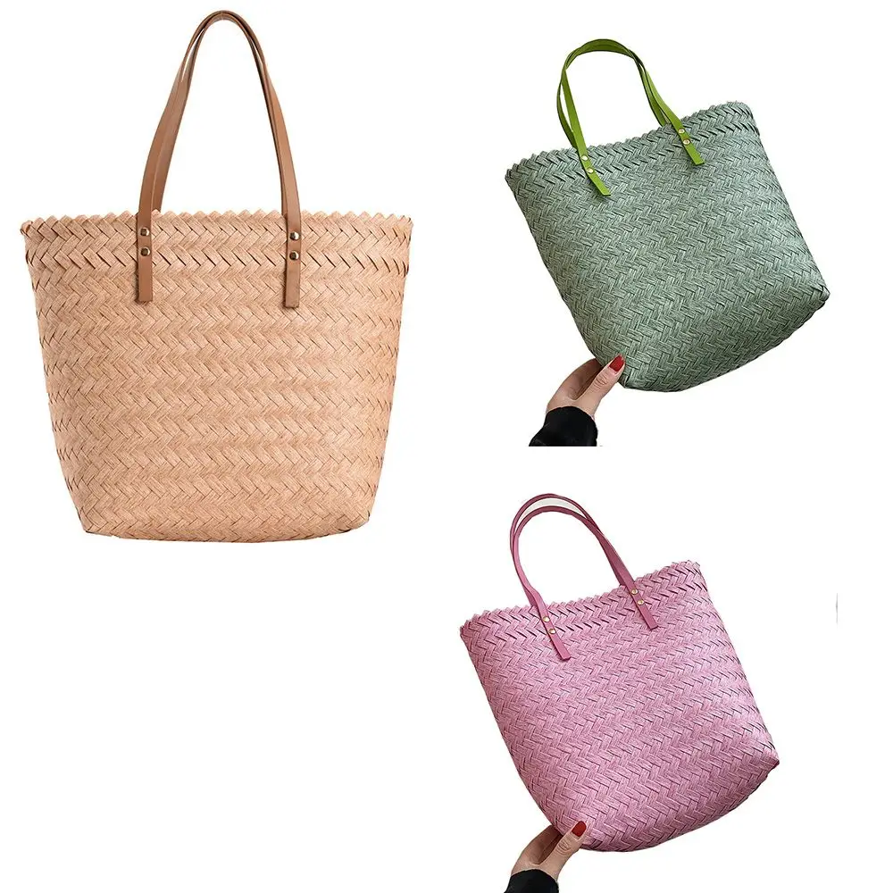 

2022 New Colorful Female Beach Handbags , Fashion Summer Straw Woven Crossbody Bag , Handhold Design Women Straw Tote