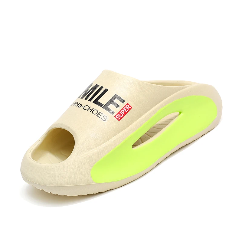 Men's Summer Slippers EVA Super Soft Slip-on Slippers For Men Fashion Wear-resistant Platform Shoes Summer Flip Flops