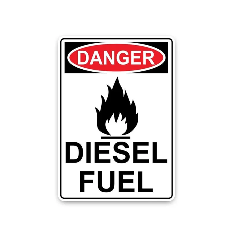 

DANGER DIESEL ONLY FUEL Fashion Car Sticker Decoration Car-styling Vinyl Waterproo Decals 10.4*15CM