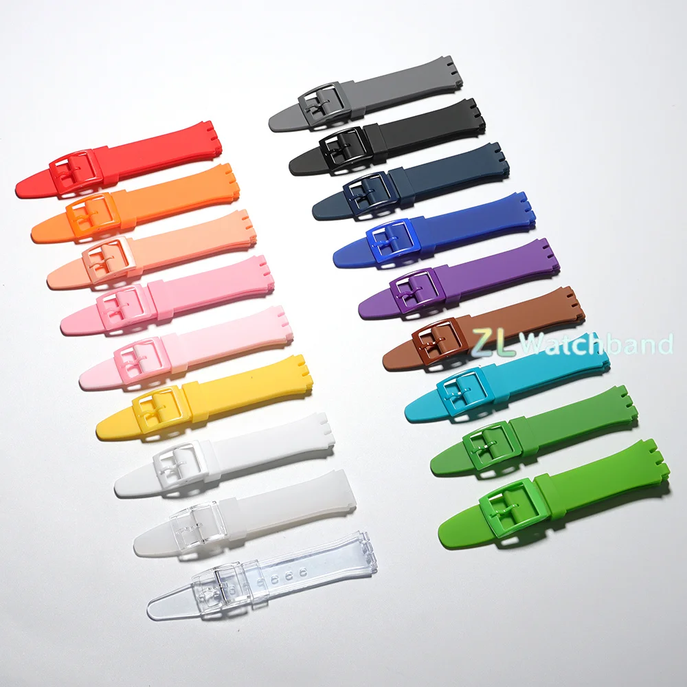 Colorful Silicone Sports Watch Strap - Durable Rubber Replacement Band