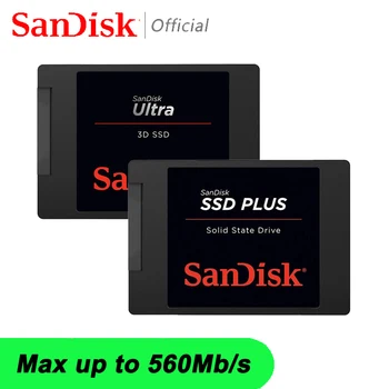 Sandisk SSD PLUS 3D 240GB 120GB SSD SATA 3 250GB 500GB Internal Solid State Hard Drive HD Disk 2.5 1TB 2TB For Laptop Computer 1