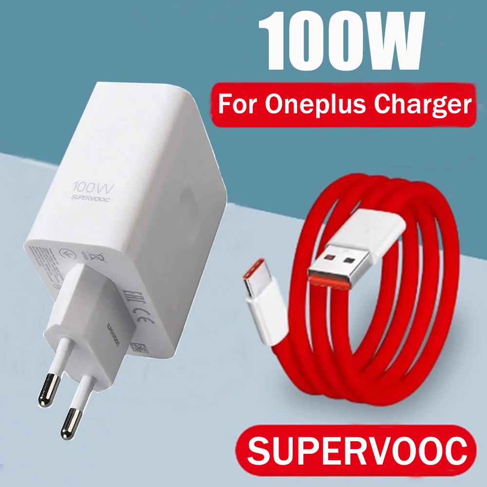 OnePlus SuperVOOC Fast Charging Power Adapter with USB-C Cable - Original EU Version, 80W/100W