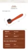 Small Round Head Horsehair Brush with Handle Multi-Functional Face and Hat Brush Soft Bristle No Shedding Leather Shoe Brush 3