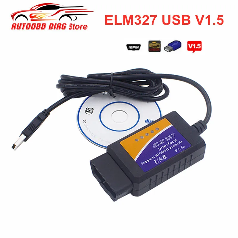 USB ELM327 OBD2 Code Scanner Diagnostic Cable Support OBD2 Protocols For Windows 7 8 XP obd2 scanner obd code reader usb cable adapter car diagnostic cable