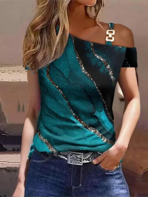 Blusa Casual Moderna de Verão para Mulheres: Elegância e Conforto Blusa Casual Moderna de Verão para Mulheres: Elegância e Conforto