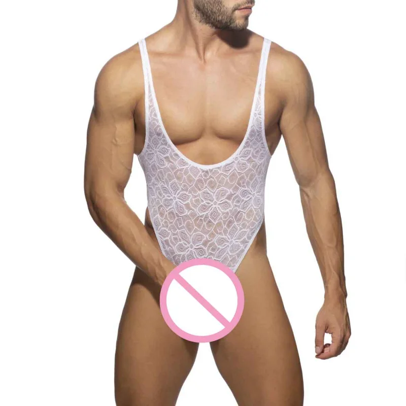 

Mens Sexy Mesh Bodysuit Transparent Bodywear Underwear Wrestling Singlet Leotard Jumpsuits Suspender Sexy Undershirts Jockstrap