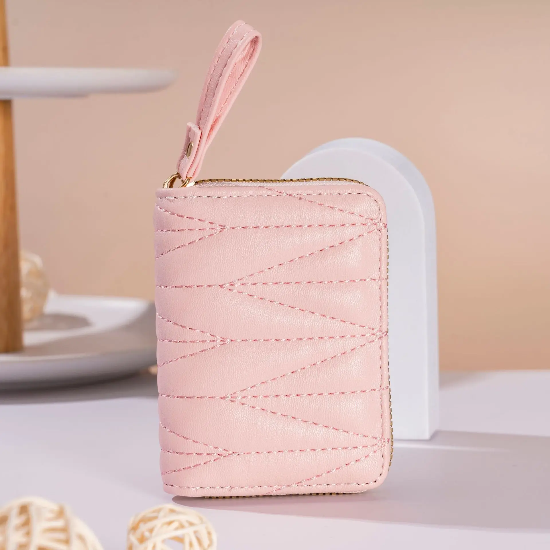 New Woman Super Slim Soft Wallet Credit Card Anti-degaussing Purse Card Holders Fashion Female Zipper Multi-card Large Capacity