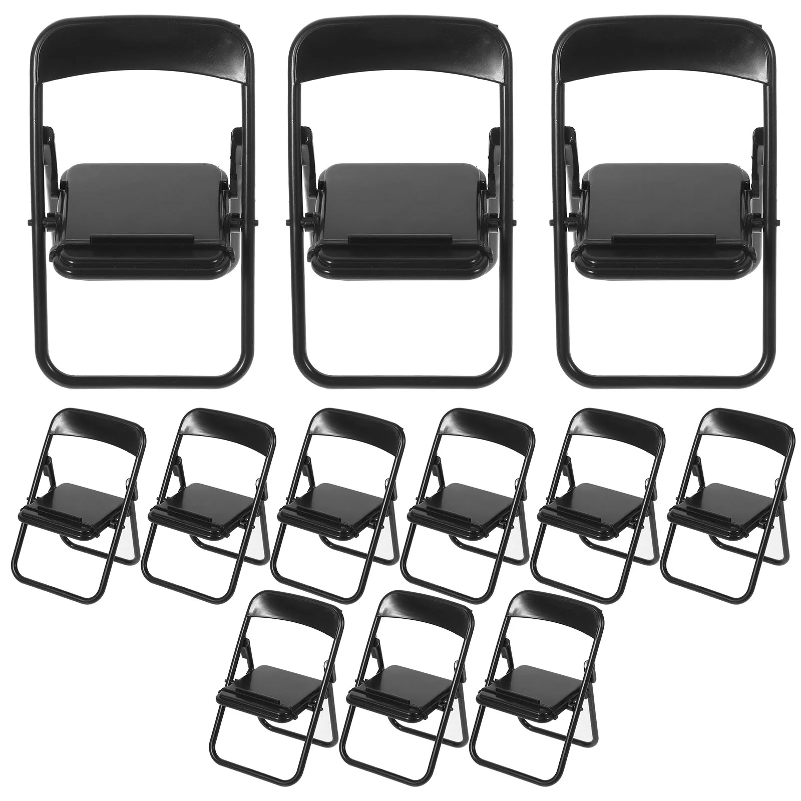

Chair Stand Phone Miniature Mini Foldable Furniture Cell Desktop Desk House Holder Model Tiny Decor Accessories Folding Mobile