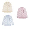 Cartoon Cinnamoroll Kuromi Embroidery Knitted Sweater Cardigan Japanese Sanrioed Y2K Kawaii Women Jk Uniform Spring Loose Coat 5