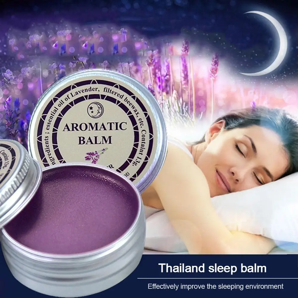 Effective Lavender Aromatic Balm Help Improve Sleep Soothing Cream Essential Oil Insomnia Relieve Stress Anxiety Cream