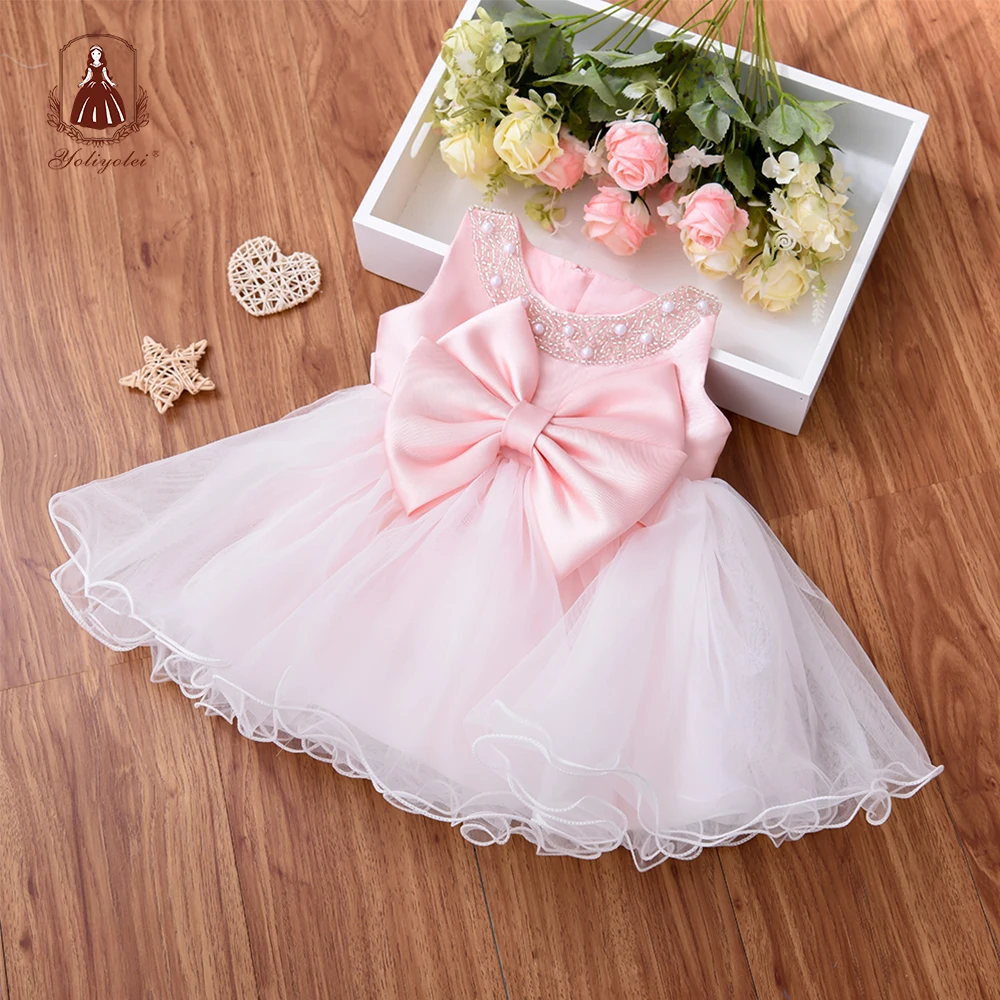 Fairy Cuty Girls Dress Tulle Fluffy Children Gowns Flower Princess Vestidos Kids Birthday Party Baby Toddler Dresses girls dress baby girl dress