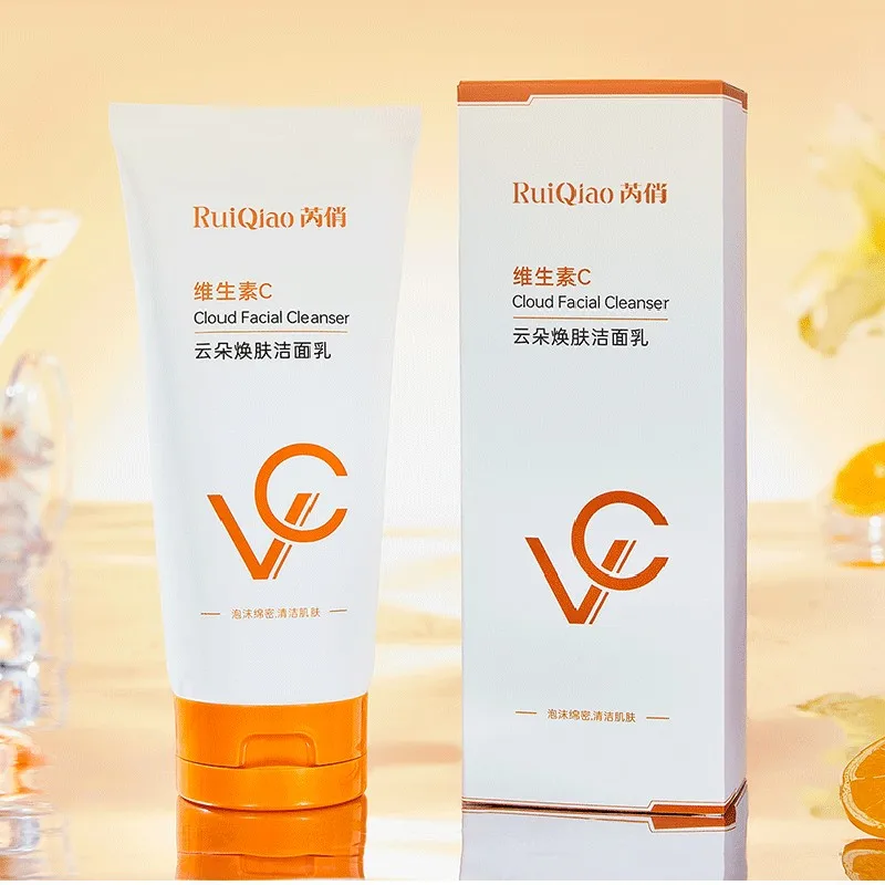 Vitamin C Facial Cleanser Deep Cleansing and Moisturizing Blackhead Removing Skin Care Foam 5