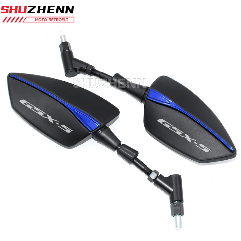 SUZUKI GSXS750 GSXS1000 범용 조정 가능한 백미러 사이드 리어 뷰 미러 GSX S750 S1000 GSXS 750 GSX S 1000