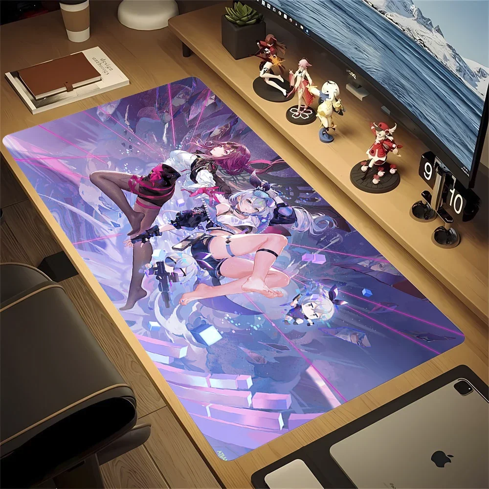 Kafka Honkai Star Rail Cute Mousepad Natural Rubber Large Gaming Mouse Pad Anime Kawaii Girl Desk Mat Size for Gameing CS GO LOL