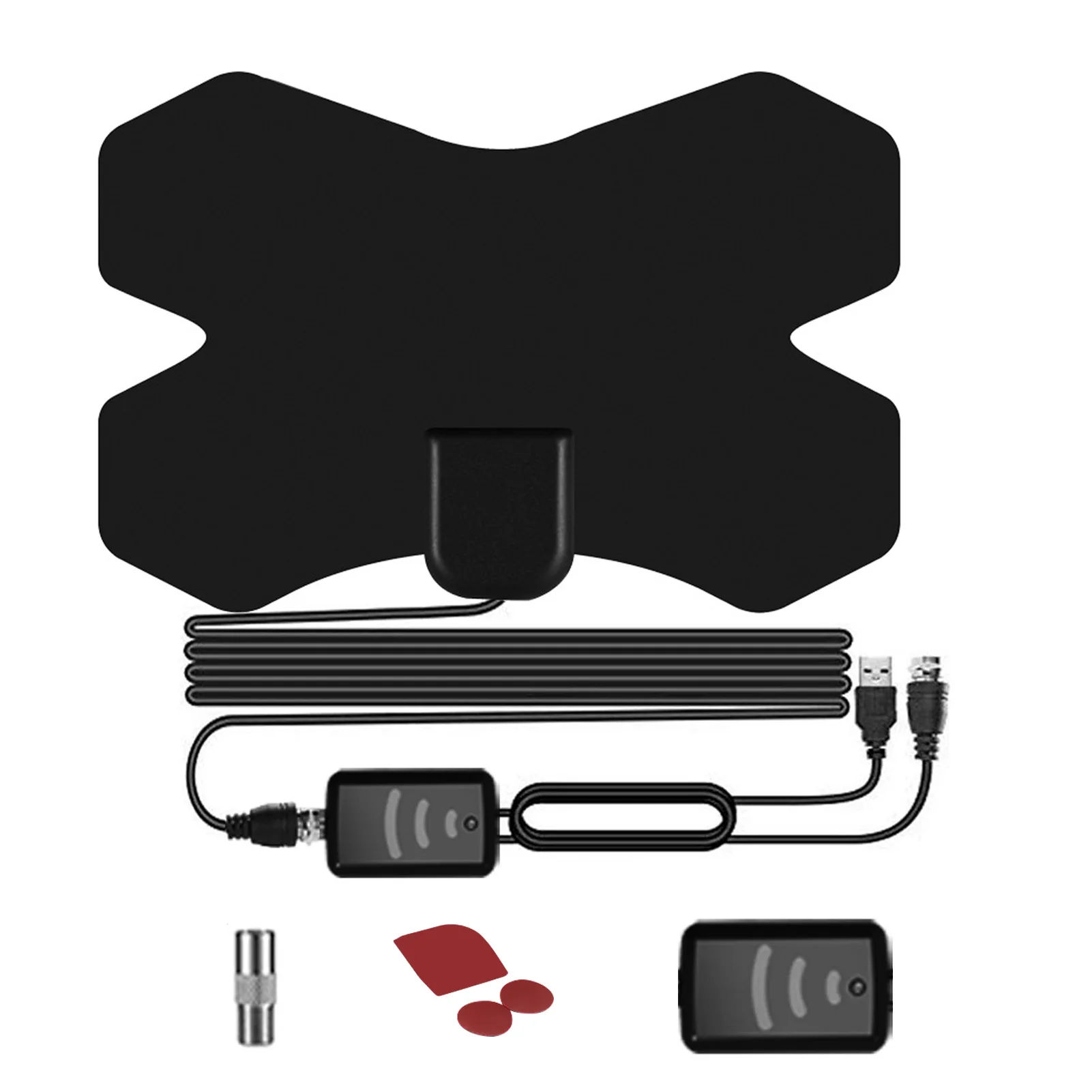 

150 Miles Amplified Up Signal Booster TV Antenna 4K 1080P Easy Install Connector Cable Mini Indoor Long Range Digital Satellite