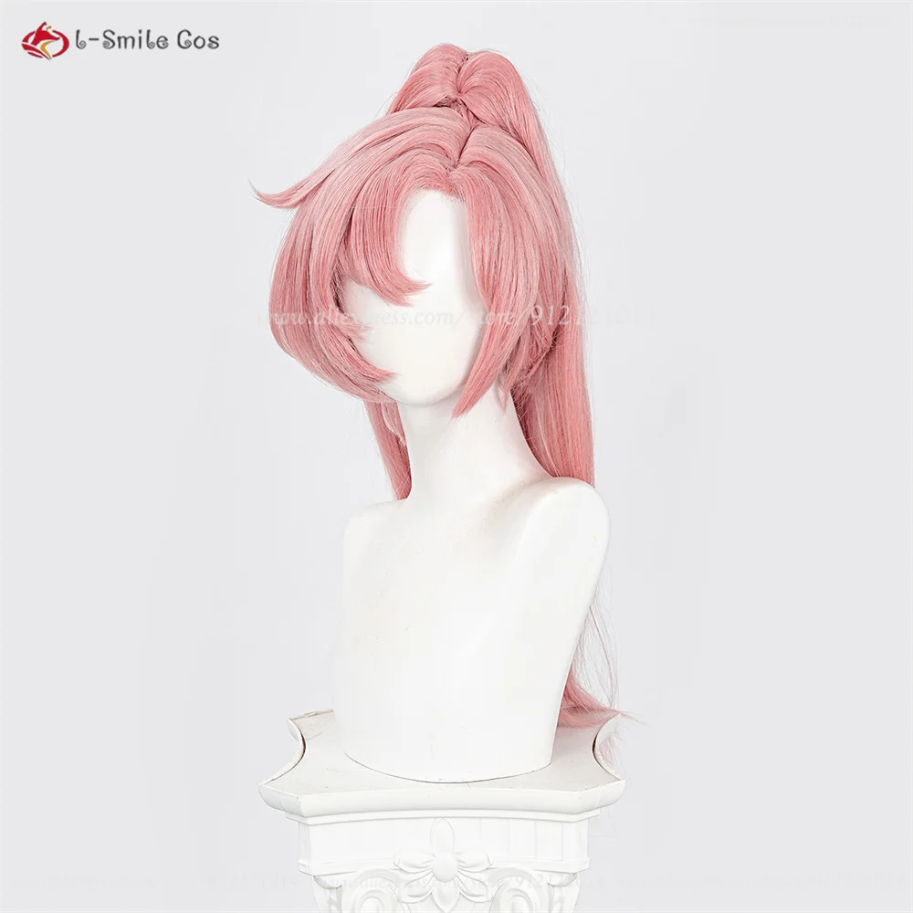 Nicole Demara Cosplay Perücke – 2 Styles, 80cm, Pink, mit Ponytail, Hitzebeständig, Synthetik, Anime Damen 13
