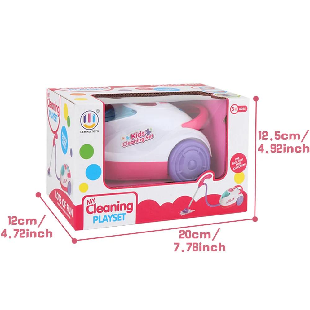 Vacuum Cleaner for Children Toy Household Cleaning Dust Catcher Toys with Sound Light for Boy Girls Pretend Play Games Kids Gifs cleaning toys vacuum cleaner toy children pretend play toys