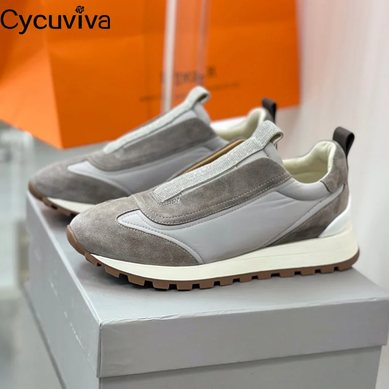 2023 New Platform Sneakers For Women Round Toe Thick Sole Casual Driving Shoes Designer Brand Party Vacation Walking Shoes Women