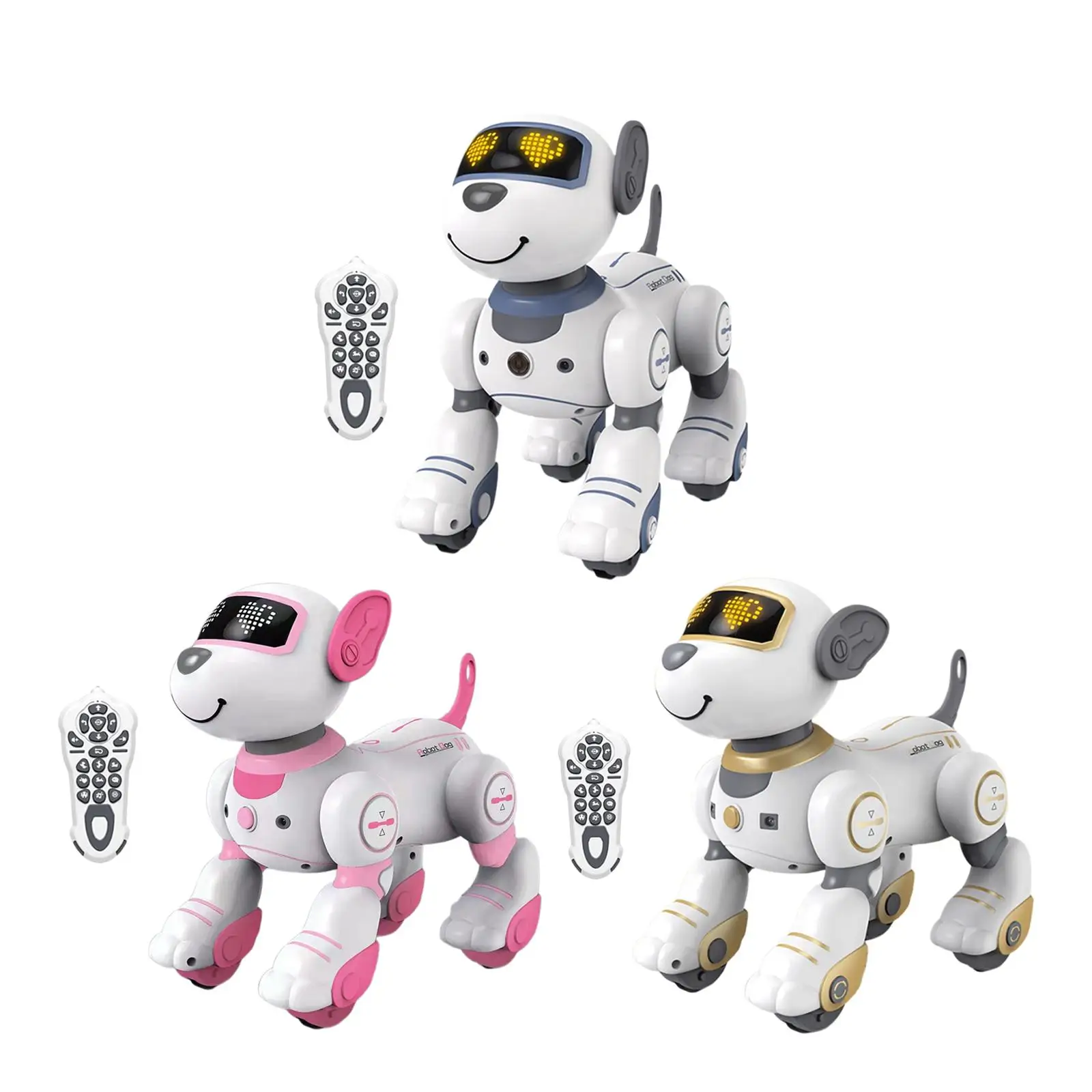 

Remote Control Robot Dog Toy Toys Interactive Play for Musical Gift