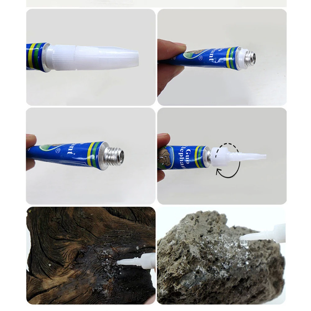 Fish Tank Landscaping Glue Aquarium Aquatic Plants Driftwood Underwater Adhesive Glue Quick Attach Water Grass Stick Fixing