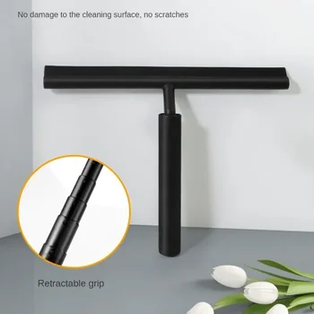 Telescopic Shower Squeegee cleaner for Glass Door Wiper Scraper with Long Holder Bathroom Mirror Wiper Scraper Glass Cleaning 1