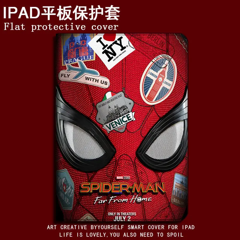 

Disney Marvel hero spider man tablets Case For iPad Pro 2020 2021 11 Air 4 5 Mini 6 2018 9.7 2019 10.2 10.5 10.9 12.9 inch Cover