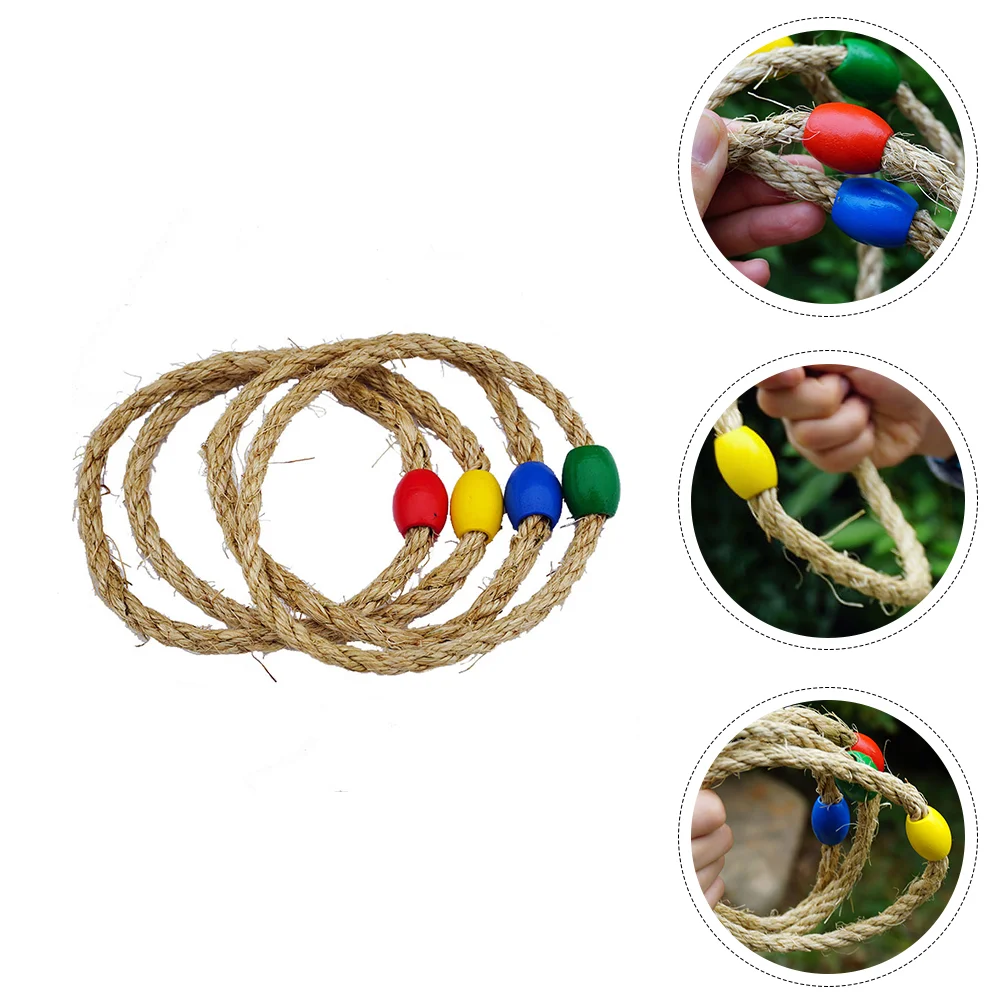 

8/10PCS Funny Kids Ring Toss Game Colorful Throwing Ring Toy Baby Throwing Game Random Color